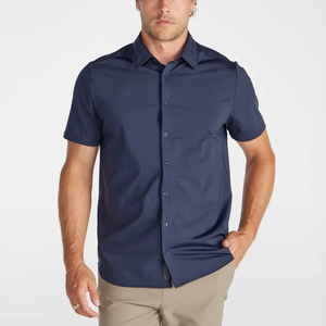 Camisa Casual de Manga Corta para Hombre, Personalizada OEM, Ligera, Transpirable, de Secado Rápido, para Pesca, Senderismo y Actividades al Aire Libre - Product Image 3
