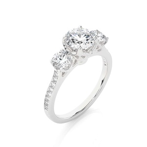 Anillo de oro minimalista más vendido, nueva colección, joyería de promesa de compromiso de diamante hecha en laboratorio para fiesta de boda, venta al por mayor - Product Image 2