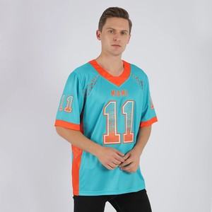 Custom Football Team Jerseys Manufacturer Wholesale Bulk 100% Polyester Quick Dry Factory Direct Player <b>Number</b> Team Name Logo - Product Image 4