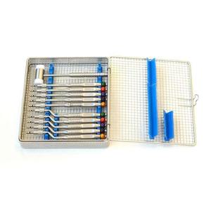 Juego de 11 Osteótomos para Levantamiento de Seno en Implantes Dentales, de Acero Inoxidable Reutilizable, Manuales, Convexos, Instrumentos de Ortodoncia - Product Image 1