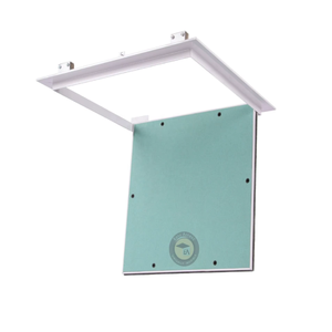 Plaque d'accès dissimulée premium 500x500mm en plaque de plâtre avec cadre en aluminium, porte d'inspection manuelle pour mur et plafond - Product Image 2
