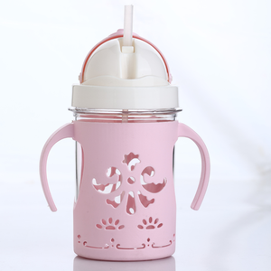 Bouteille d'eau portable jaune en plastique avec paille, motif visage souriant, anti-fuite, pour enfants, école, sport, voyage, gym - Product Image 4