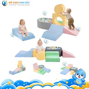 Producto de Moda: Set Integrado de Tobogán y Escalada, Ecológico, Tamaño Personalizado, Artículos para Parques Infantiles Interiores, OEM/ODM - Product Image 6