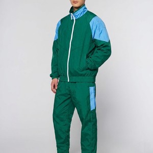 Trendy Mens Classic Sport Windbreaker <b>Tracksuit</b> Full Zip Jacket Lightweight Jogger Suit Outdoor Athletic Set Custom OEM - Product Image 1