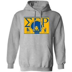 เสื้อฮู้ดพิมพ์ลาย Gray Sigma Gamma Rho สำหรับผู้หญิง ชมรมพี่น้องชาวกรีก เสื้อฮู้ดแบบสวมหัว เสื้อผ้ามหาวิทยาลัยแบบสั่งทำได้ทั้งตัว - Product Image 1