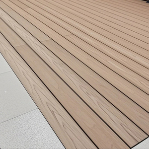 Planche de terrasse en composite bois-plastique de première génération, <span class=keywords><strong>couleur</strong></span> <span class=keywords><strong>teck</strong></span>, gaufrée 3D, pour usage extérieur - Product Image 6