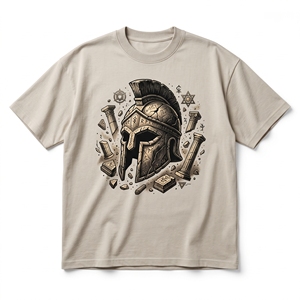 Custom Cyberpunk Mecha Cyber Bear Crest Graphic Men's Black Heavyweight T-<b>Shirt</b> Futuristic Grizzly Tee - Product Image 3