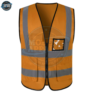 Gilet de sécurité routière pour hommes à prix abordable, service OEM, logo personnalisé, gilet respirant, nouvelle construction en maille, gilet de travail de sécurité - Product Image 3