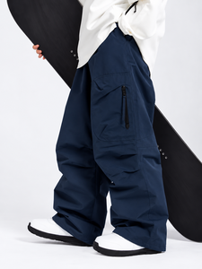 <b>Mens</b> <b>Khaki</b> Snowboard Jacket Oversized Baggy Fit Multi Pocket <b>Cargo</b> Waterproof -Tex Plus Size - Product Image 3