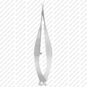 Ciseaux de Capsulotomie Vannas 8 cm Droits 5 Pouces Lame Fine Instrument de Précision Ophtalmique en Acier Inoxydable CE - Product Image 3