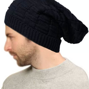 Bonnet en jacquard à prix de gros, dernier design, bonnets 100 % laine à prix abordable pour hommes - Product Image 1