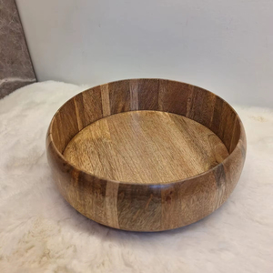Recién Llegado: Tazón Redondo de Madera de Lujo, Estilo Antiguo, Superventas para Decoración Navideña Interior y Exterior, Elegante y Práctico - Product Image 3