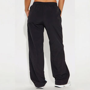 Nouveau pantalon large pour femme, idéal pour le sport et le jogging, avec poches et cordon de serrage, coupe-vent, pantalon de fitness droit - Product Image 2