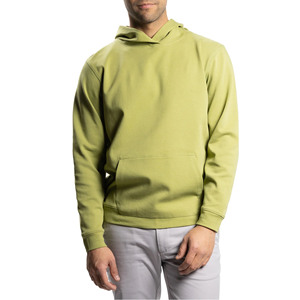 Sweat-shirt à capuche uni pour homme, en molleton de coton de qualité supérieure, style streetwear oversize avec poche kangourou, décontracté et doux - Product Image 2