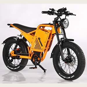 Vélo électrique rétro Black Knight 20*4 avec pneus neige, batterie lithium 48V 15Ah, moteur sans balais - Product Image 6