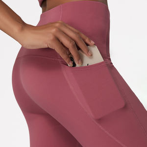 Women's High Quality Spandex <b>Polyester</b> Knitted Casual Breathable Gym <b>Leggings</b> Quick Dry Eco-Friendly Exercise Yoga Pants - Product Image 2