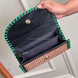 Bolso de mano grande de cuero con estampado floral turquesa y conjuntos combinados de cartera floral turquesa a mano de moda occidental para mujer - Product Image 5