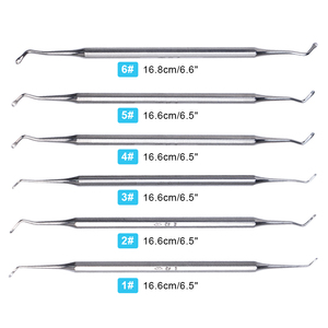 Excavador Dental de Doble Punta de Acero Inoxidable, Cuchara Excavadora para Restauración de Cavidades, Removedor de Caries y Dentina, Instrumento Dental - Product Image 5