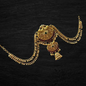 Premium Peacock Jada Billai with White Bead Maatil-Casual Style - Product Image 1