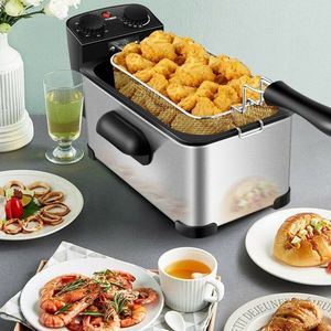 Friggitrice Elettrica da 3,2 Qt in Acciaio Inox, Capacità 6L, con Timer, Friggitrice ad Aria per Uso Domestico - Product Image 2