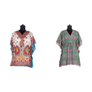 Caftan court de Dubaï Fabricant de vêtements pour femmes Designer Kimono indien en soie Caftan long et court Offre Spéciale dernière conception de luxe - Product Image 1