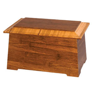 Wholesale Wood Urns for Ashes Biodegradable Pet and Human Cremation <b>Box</b> <b>Memorial</b> Storage Case Factory Funeral Supplies - Product Image 1