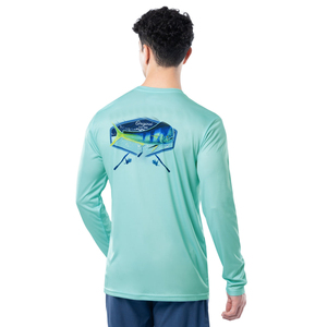Camisa de Pesca de Manga Larga con Protección UV UPF 50+ Personalizada por Sublimación, Ropa de Pesca para Hombre, Jersey de Alta Calidad - Product Image 3