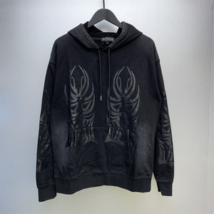 Sudadera informal extragrande a rayas para mujer – Sudadera con capucha de algodón personalizada - Product Image 2
