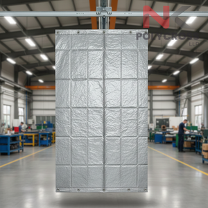 Bâche de protection contre la poussière pour entrepôts et ateliers, rideau imperméable pour la séparation des espaces industriels, utilisation dans les zones de fabrication - Product Image 5