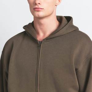 Sudaderas con Capucha Personalizadas al por Mayor para Hombre, 100% Algodón de Alto Gramaje, Fabricantes de Ropa Urbana con Estampado Personalizado, Sudadera con Cremallera de 500 g/m² para Hombre - Product Image 5