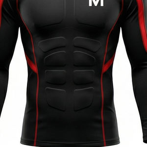 Conjunto Deportivo de Manga Larga con Compresión Titan Shield Pro, Edición Activewear de MALUZA INDUSTRIES, Spandex/Poliéster, Transpirable, de Secado Rápido - Product Image 2