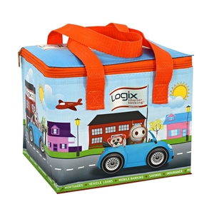 Large Capacity Foldable Cooler Bag 150g 200g Vietnam Customized Velcro Non Woven Custom <b>Zipper</b> Quality <b>Heavy</b> <b>Duty</b> Lunch Bag - Product Image 4