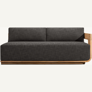 โซฟาขายดีสำหรับสองที่นั่ง ทำจากไม้สักคุณภาพดี ดีไซน์ทันสมัยสำหรับใช้ภายในอาคาร พร้อมพนักพิง - Product Image 2