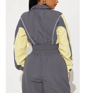 Chaqueta Deportiva Personalizada para Mujer, Invierno, Casual, Cortavientos, con Paneles, Capucha, Logotipo Bordado, 100% Algodón, Reversible, Talla Grande - Product Image 6