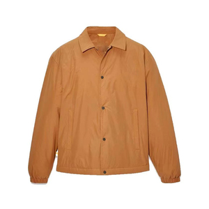 2026 Men's Navy Blue Solid Color Polyester Windproof Button-Up Regular Fit Autumn Wear Turn-Down Collar <b>Coaches</b> Jacket For Sale - Product Image 4