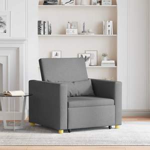 Canapé-lit simple gris foncé 35,43 x 64,96 x 34,25 pouces - Product Image 1