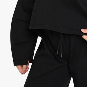 Fabricante de Sudaderas para Compradores al por Mayor con Material Duradero para Invierno 2026, Cuello con Cremallera, Diseño de Color Sólido, OEM, Térmicas para Mujer - Product Image 3