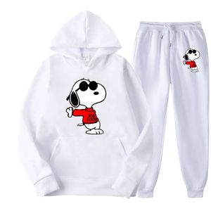 Conjunto de Sudadera y Pantalones Deportivos de Anime para Mujer y Hombre, Sudadera con Capucha para Parejas, Ropa Deportiva Y2K, Estilo Urbano - Product Image 3