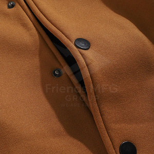 Top Sale Best Price Men Varsity Winter <b>Jacket</b> Stand Collar Front Logo OEM Service Plain Dyed Lightweight - Product Image 5