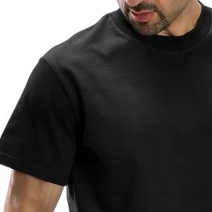 T-shirt à manches courtes pour homme, gris anthracite, col rond, uni, basique, décontracté, couleur unie, haut à manches courtes, simple, pour tous les jours - Product Image 3