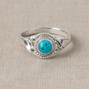Natural Turquoise Gemstone 925 Sterling Silver <b>Ring</b> Handmade Boho Vintage <b>Statement</b> <b>Ring</b> Wholesale Jewelry Supplier Women Her - Product Image 5