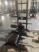 Appareil de musculation à charge libre pour fessiers, Hip Thrust, Squat vertical, usage domestique, réglable, pour exercices de pont, de fessiers et de rame en position debout, avec supports pour bandes de résistance