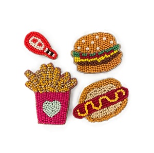 Parches Decorativos con Diseño de Animales Bordados con Cuentas, Parches de Bordado con Cuentas Hechos a Mano para Decoración de Sombreros - Product Image 1