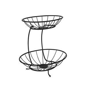 Factory Direct Sale Eco-Friendly Metal <b>Wire</b> Fruit <b>Basket</b> with Simple Round Design <b>for</b> Countertop Kitchen <b>Storage</b> - Product Image 2