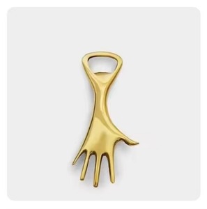 Hot Sale Golden Metal Bottle Opener Portable Manual Handle Shape Design - Product Image 3