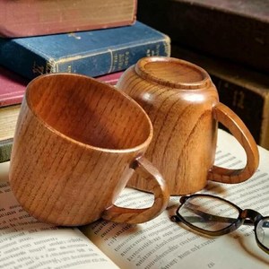 Taza de Té de Madera con Acabado Liso, Hecha a Mano, Taza de Bebidas de Madera Maciza para la Mesa del Comedor y Decoración de la Cocina - Product Image 4