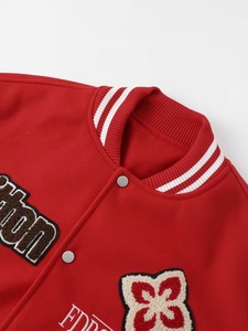 Men's <b>Summer</b> Baseball Varsity <b>Jacket</b> Custom Embroidered Breathable Eco-Friendly 100% Cotton High Street OEM Factory Manufacturer - Product Image 2