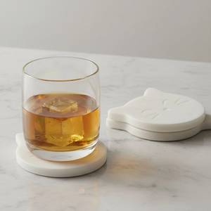 Posavasos Redondos de Mármol Clásicos de Diseño, Juego de Posavasos Ecológicos de Lujo con Acabado Refinado y Superficie Duradera, Ideal - Product Image 2