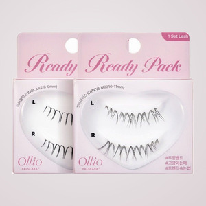 Extensiones de pestañas Ollio Korean Pearl Scara, 21 tipos, paquete listo para usar con pinzas, recarga Idol Mix - Product Image 4