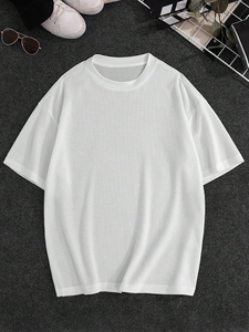 เสื้อยืดโอเวอร์ไซส์ผู้ชายแบบใหม่ แห้งเร็ว ระบายอากาศได้ดี คอกลม แขนสั้น สำหรับผู้ชายที่ต้องการเสื้อยืดโอเวอร์ไซส์คุณภาพสูง - Product Image 5